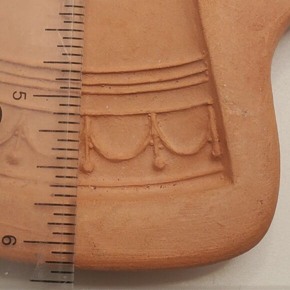 Vintage 1992 Cotton Press Terra Cotta Large Cookie Cutter Angel - Picture 3 of 4